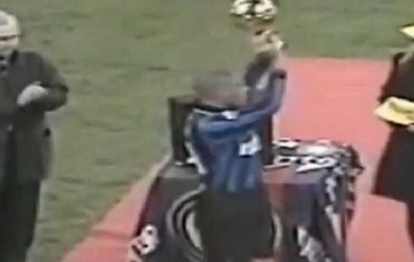 THROWBACK THURSDAY: Ronaldo Receives Ballon D'Or Award In 1997
