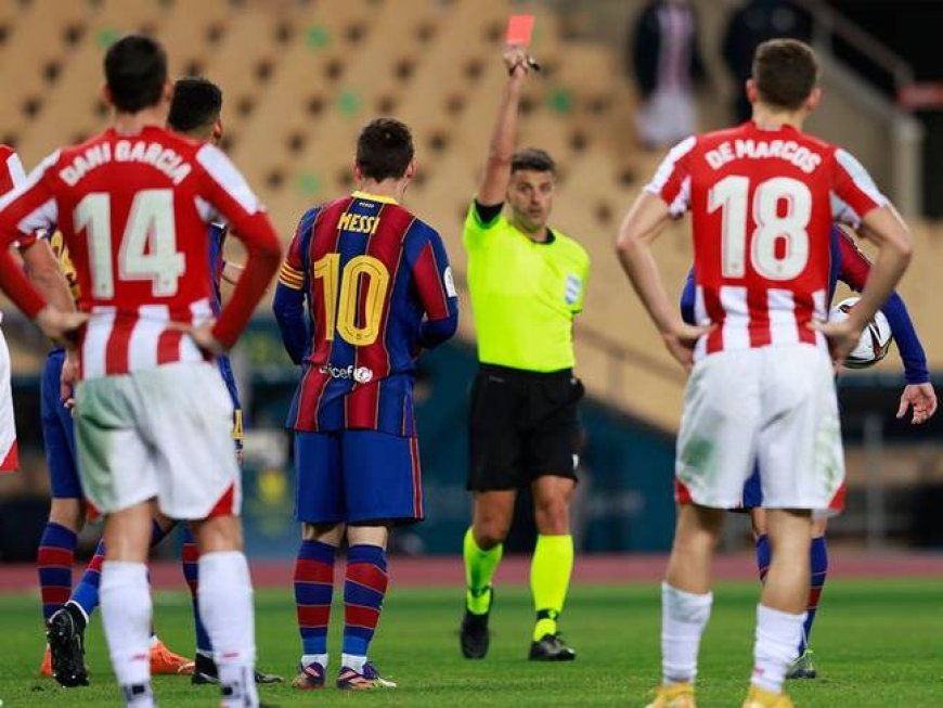 Today In History: Lionel Messi Receives First And Only Red Card In Club Career