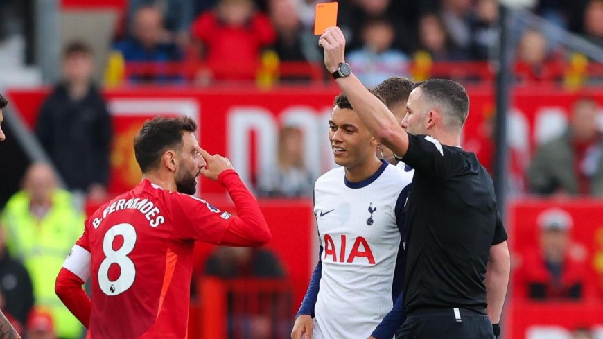 Bruno Fernandes Has Red Card Against Spurs Rescinded