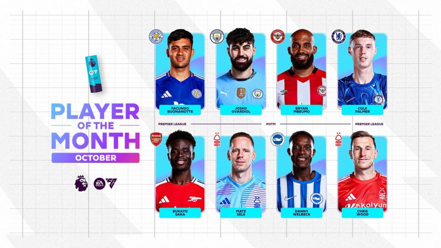 Palmer, Saka Among Eight Nominees For October Player Of The Month Award