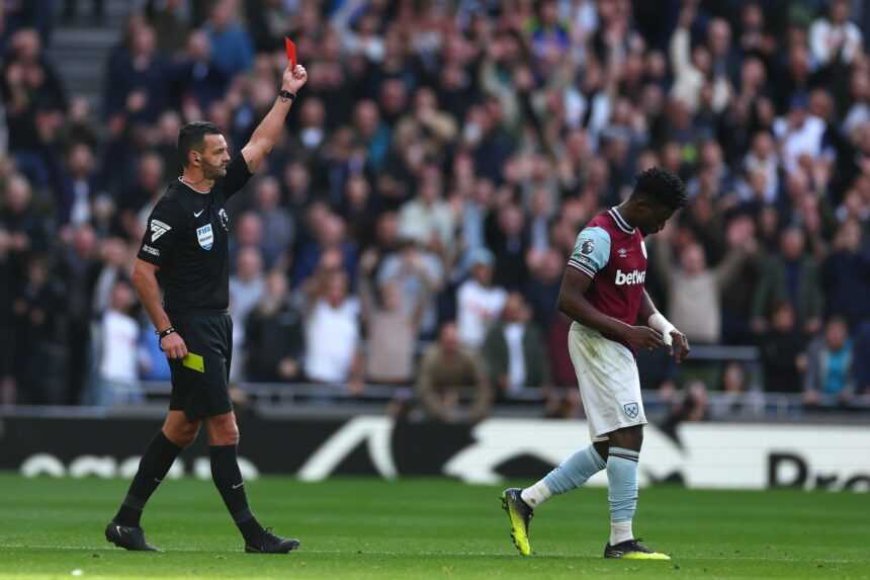 Kudus Receives Extra Two-Game Ban For Red Card Against Spurs